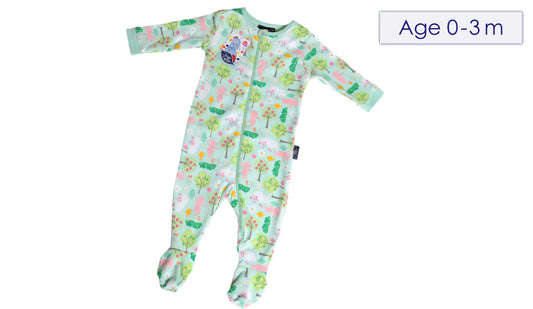 Baby Girl Zip All-in-one (0-3 Months)